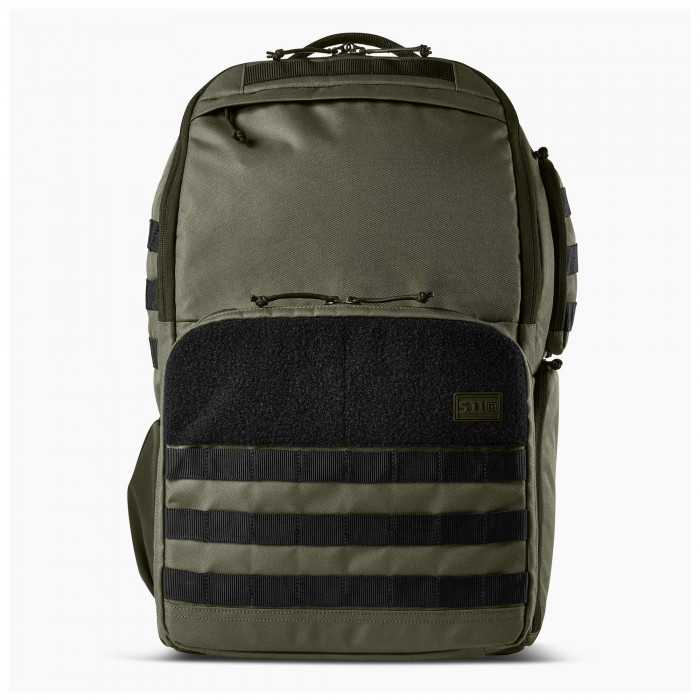 Vista frontale dello zaino Range Ready Backpack 5.11 Tactical, ideale per il poligono e il tiro sportivo