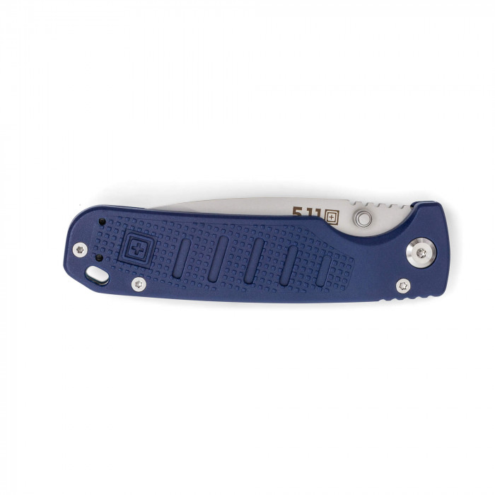 Coltello 5.11 Tactical Icarus DP Mini colore bu dark navy Edizione Limitata lato sinistro chiuso