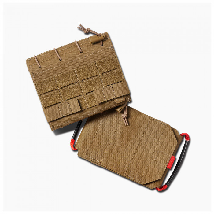 Pouch tattica 5.11 UCR Flat IFAK nera, compatibile con sistemi MOLLE